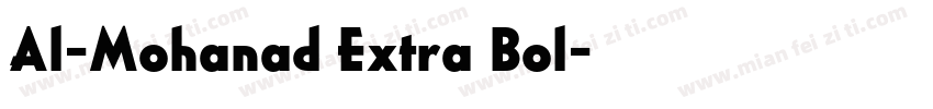 Al-Mohanad Extra Bol字体转换